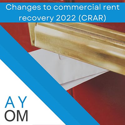 Key changes to commercial rent arrears collection 2022